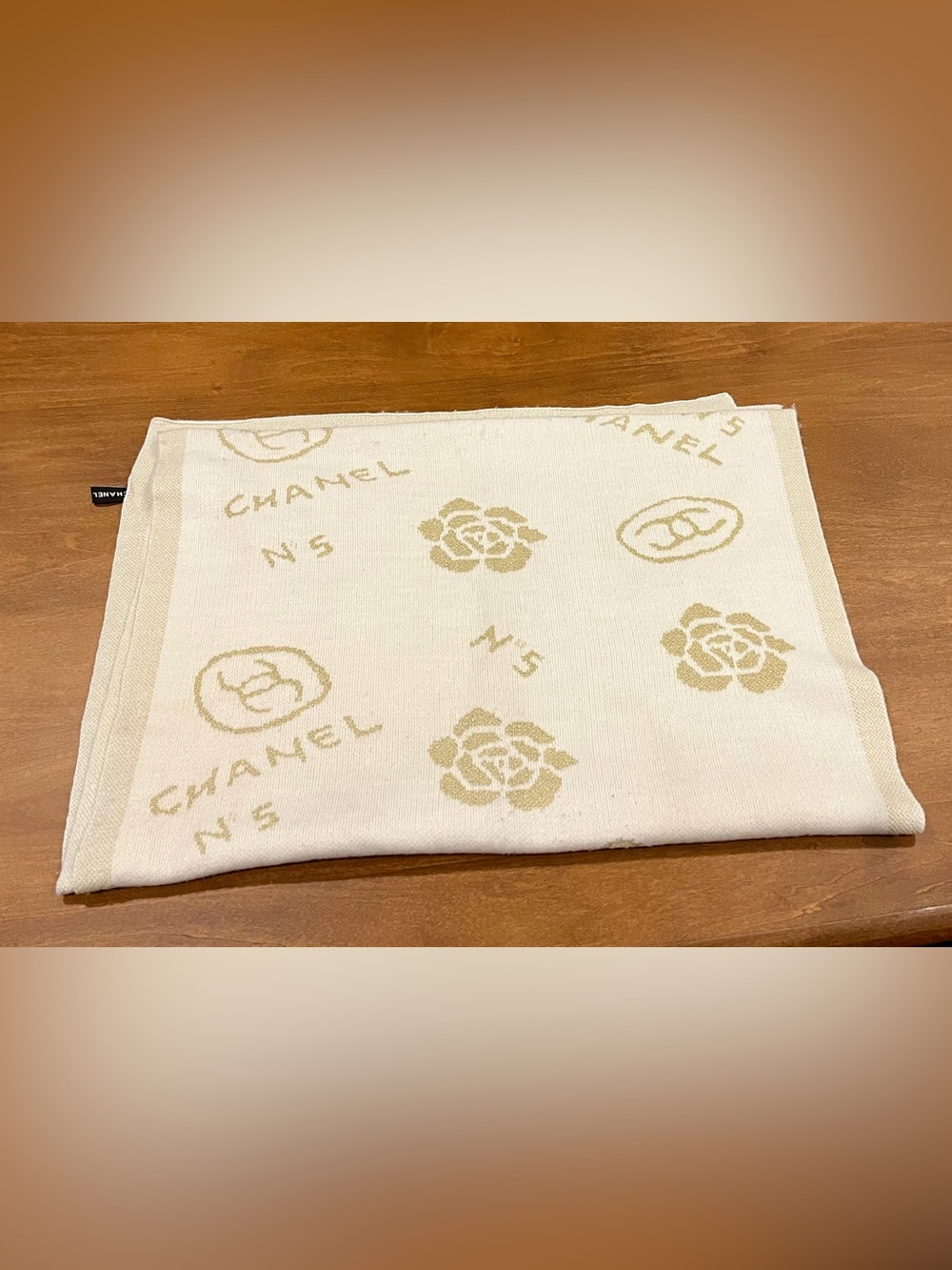 Authentic Vintage Chanel Cashmere Scarf